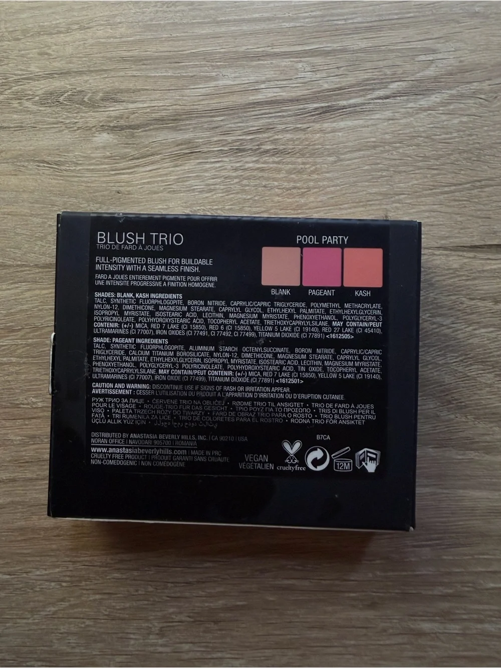 NWT Anastasia Blush Trio Pool Party